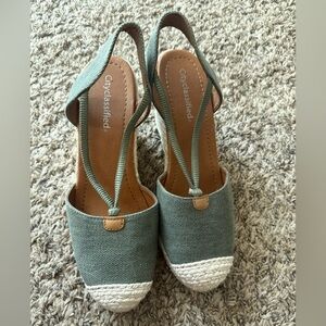 Cityclassified Green Espadrille Ankle Strap Shoes